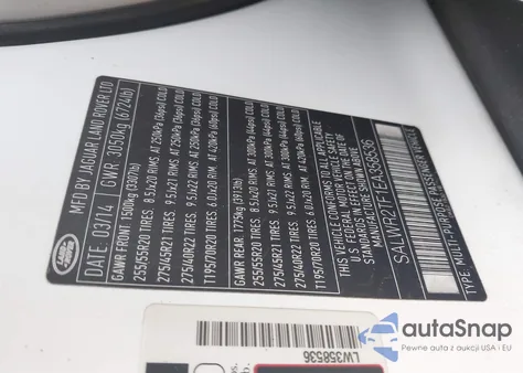 2014 Land Rover Range Rover Sport 5.0L V8 Supercharged from USA, damaged, VIN SALWR2TF1EA358536